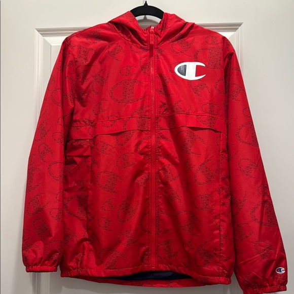 Red Champion Windbreaker Jacket Size Boys: (18-20) - Picture 5 of 5